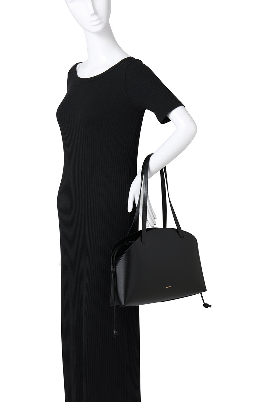 【Jil Sander】CURVE ショルダーバッグ ブラック CURVE CROSSBODY（ショルダーバッグ）｜JIL SANDER（ジル