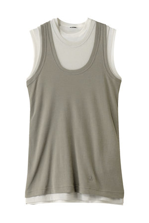 ジル サンダー/JIL SANDERの【JIL SANDER＋】KIT レイヤードタンクトップ(110100/110101)