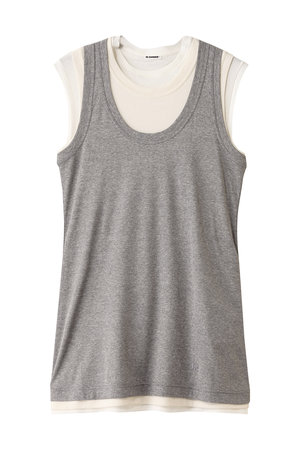 ジル サンダー/JIL SANDERの【JIL SANDER＋】KIT レイヤードタンクトップ(110100/110101)