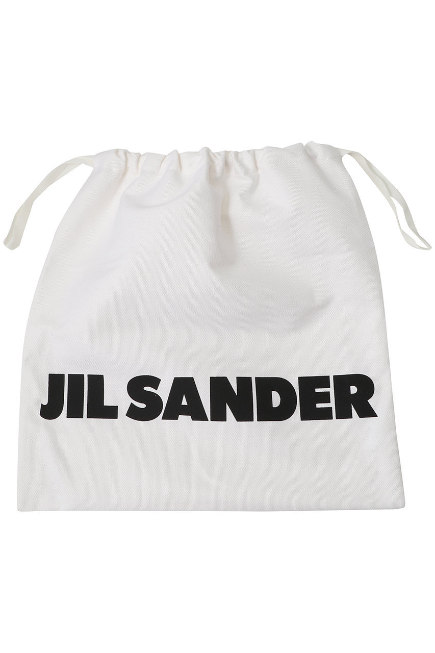 新品　JIL SANDER フラットシューズ 38 ホワイト　アンクレット付 JIL SANDER】レザー アンクレット フラットシューズ (Jil Sander