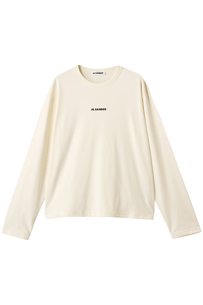 JIL SANDER 【JIL SANDER+】 ロゴプリント ロングスリーブ Tシャツ (ココナツ, XS) ジル サンダー ELLE SHOP JIL SANDER 【JIL SANDER+】 ロゴプリント ロングスリーブ Tシャツ (ココナツ, XS) ジル サンダー ELLE SHOP