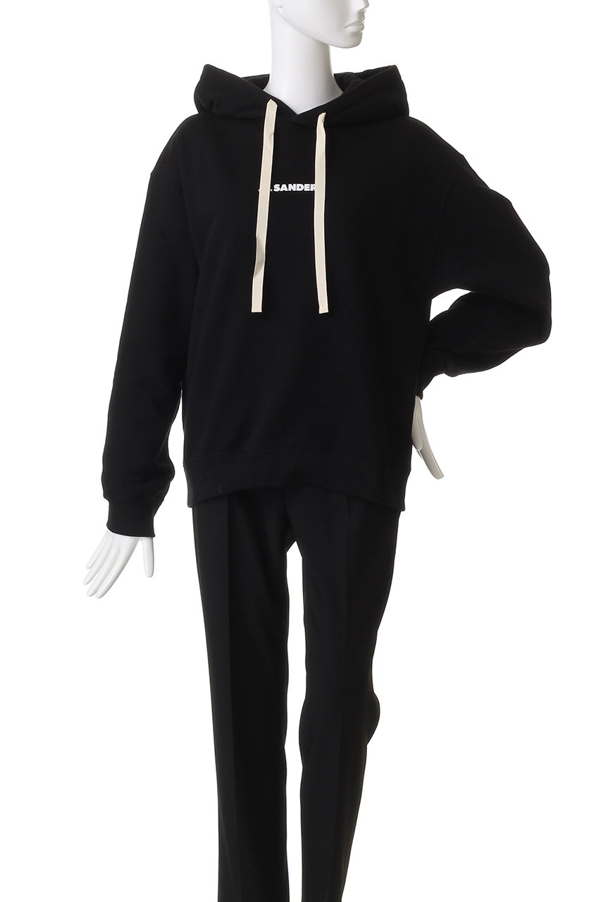 Jil Sander/Jil Sander+ 黒 フード付きスウェット JIL SANDER（ジルサンダー） JIL SANDER+ プラス パーカー J47GU0125