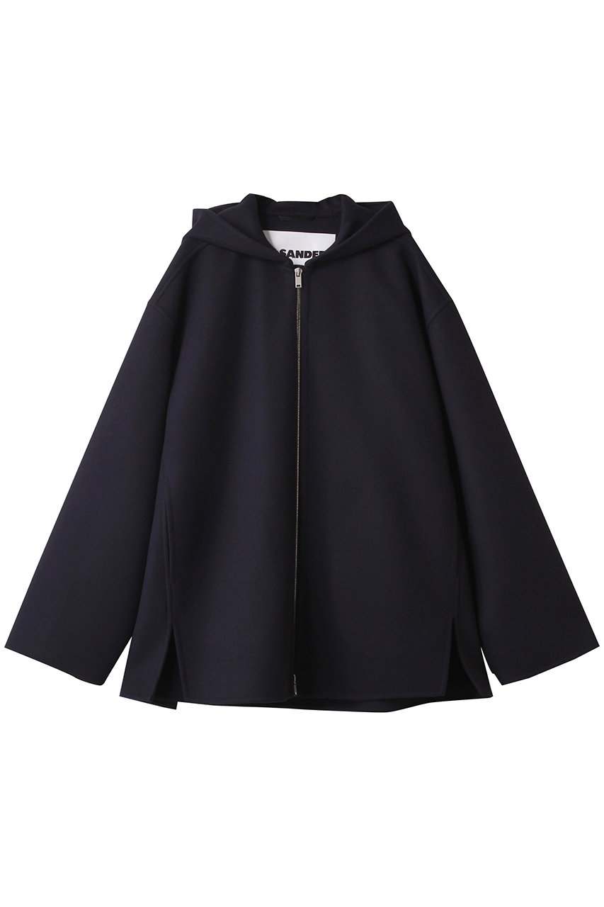 JIL SANDER フーディージャケット (ミッドナイト, 34) ジル サンダー ELLE SHOP JIL SANDER フーディージャケット (ミッドナイト, 34) ジル サンダー ELLE SHOP