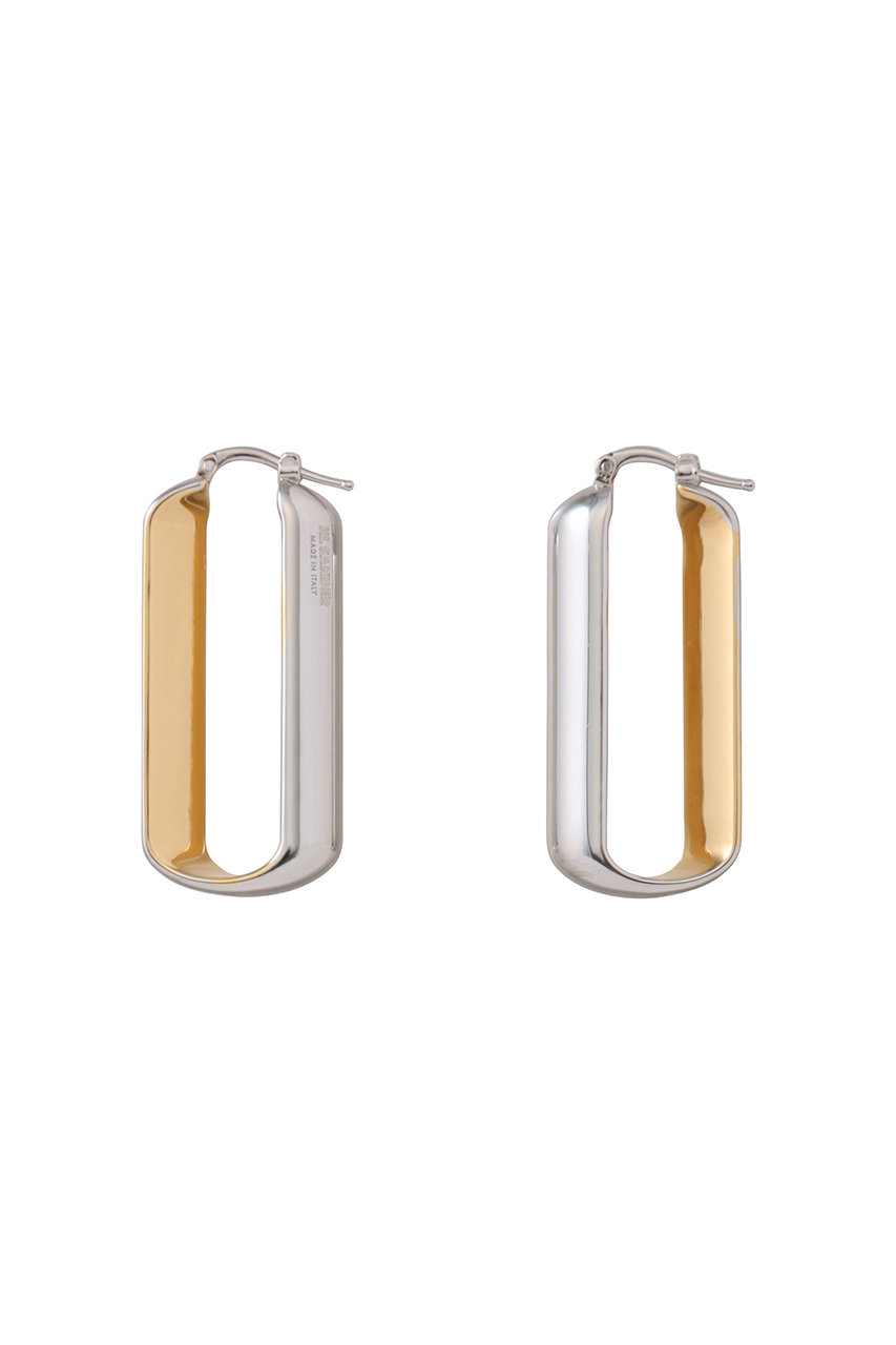JIL SANDER バイカラーピアス (シルバーゴールド, UNI) ジル サンダー ELLE SHOP JIL SANDER バイカラーピアス (シルバーゴールド, UNI) ジル サンダー ELLE SHOP