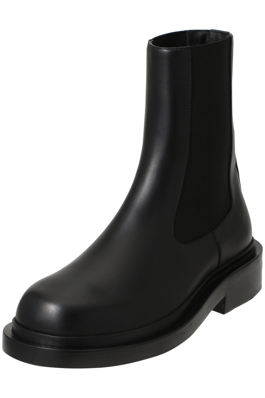 ジルサンダー JIL SANDER Vibram サイドゴアブーツ ブラック 中古・古着通販】JIL SANDER (ジルサンダー) サイドゴアブーツ
