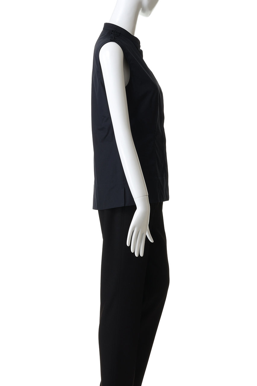 JIL SANDER(ジル サンダー)｜ノースリーブ カラーシャツ/ネイビー の