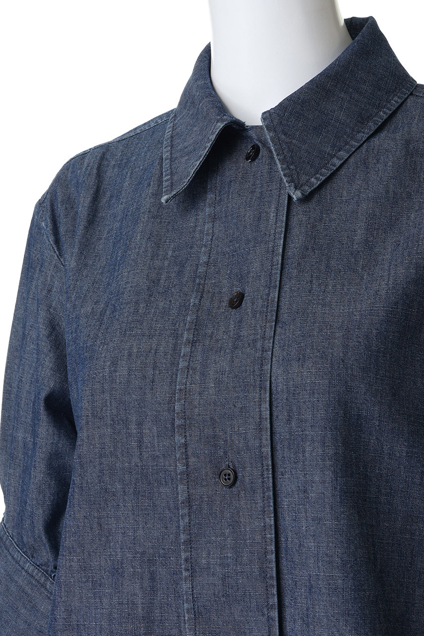 JIL SANDER(ジル サンダー)｜コットンシャンブレー ハーフスリーブ