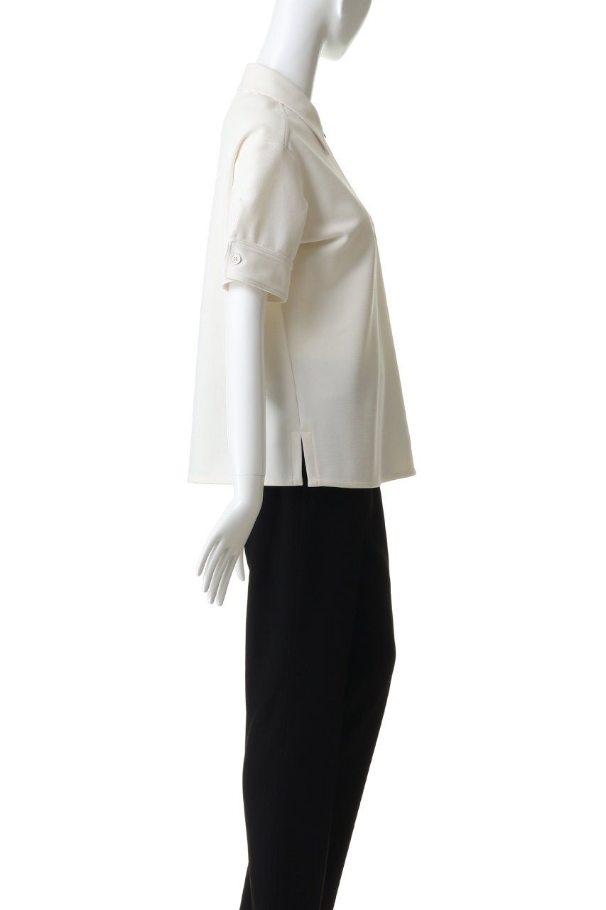 JIL SANDER(ジル サンダー)｜コットンブレンド ニットポロ Tシャツ