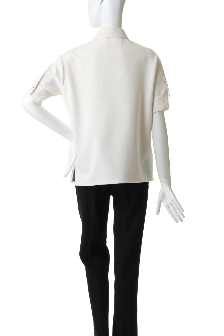 JIL SANDER(ジル サンダー)｜コットンブレンド ニットポロ Tシャツ