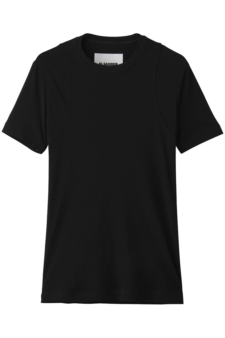 ジル サンダー/JIL SANDERのクルーネックショートスリーブTシャツ(ブラック/J02NF0012-J20342)