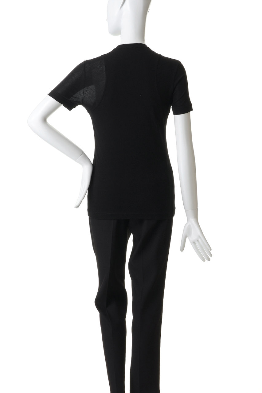 JIL SANDER(ジル サンダー)｜クルーネック フィットTシャツ/ブラック