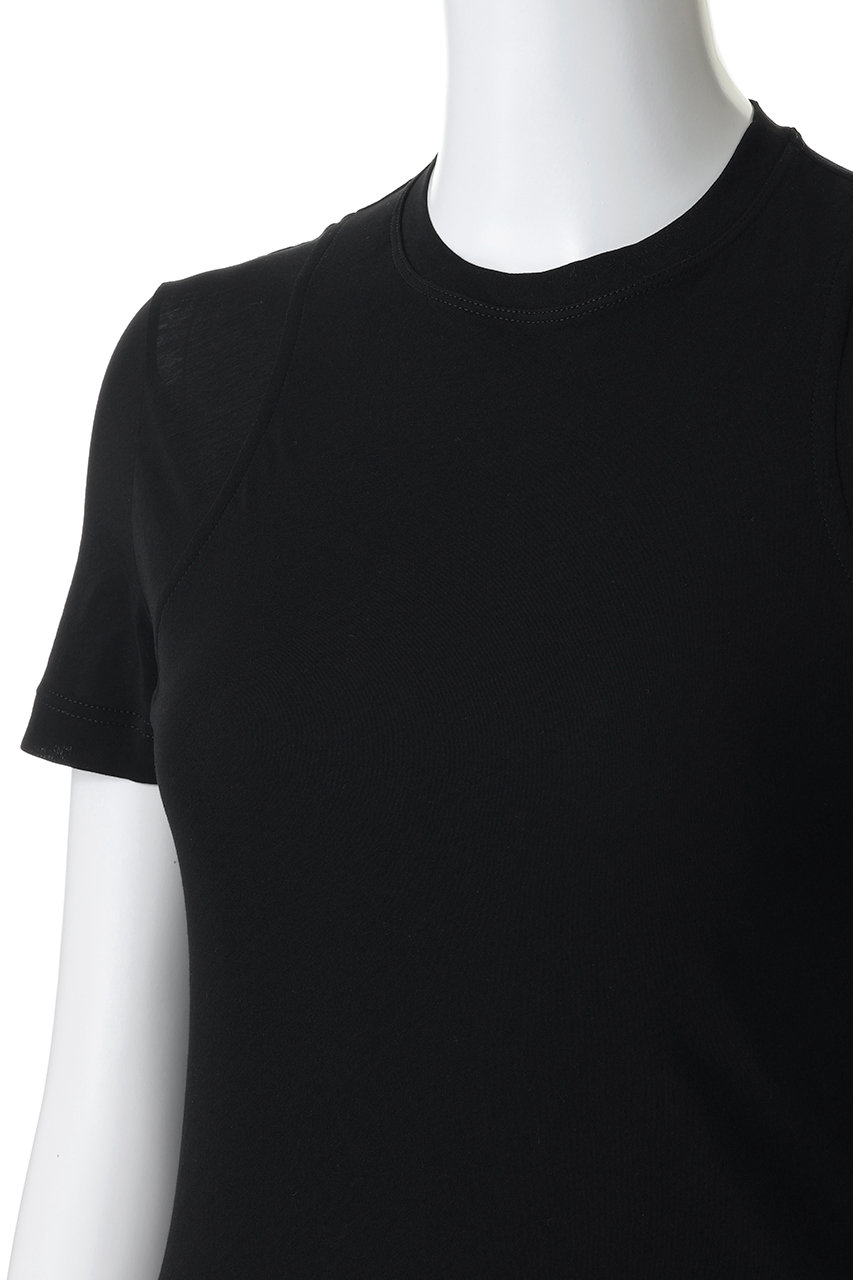 JIL SANDER(ジル サンダー)｜クルーネック フィットTシャツ/ブラック