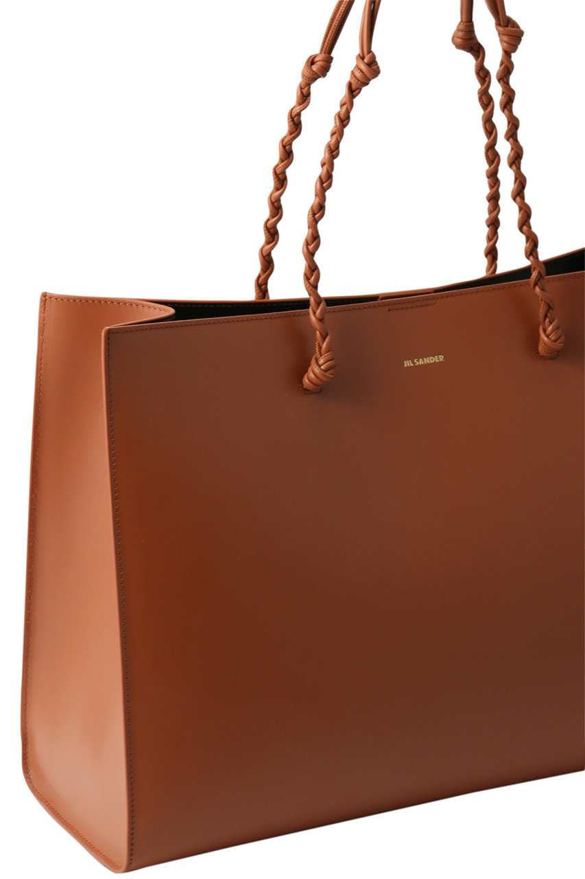 JIL SANDER(ジル サンダー)｜TANGLE レザートートバッグ/タン の通販
