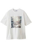 クルーネック フォトプリントTシャツ