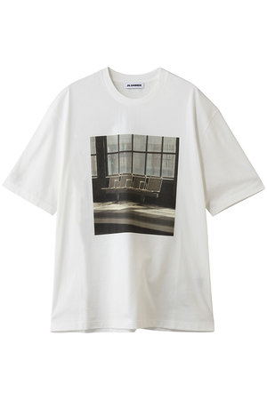 ジル サンダー/JIL SANDERのクルーネック フォトプリントTシャツ(110100/110102)