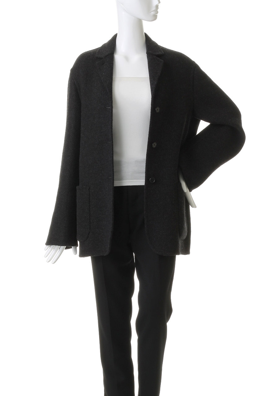 JIL SANDER(ジル サンダー)｜ウール ギャバジン ジャケット/マグネット 