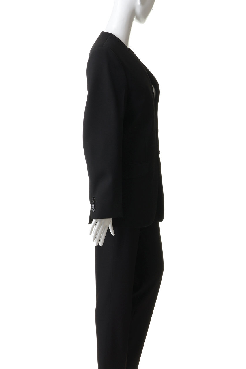 JIL SANDER(ジル サンダー)｜ウール ギャバジン ノーカラージャケット