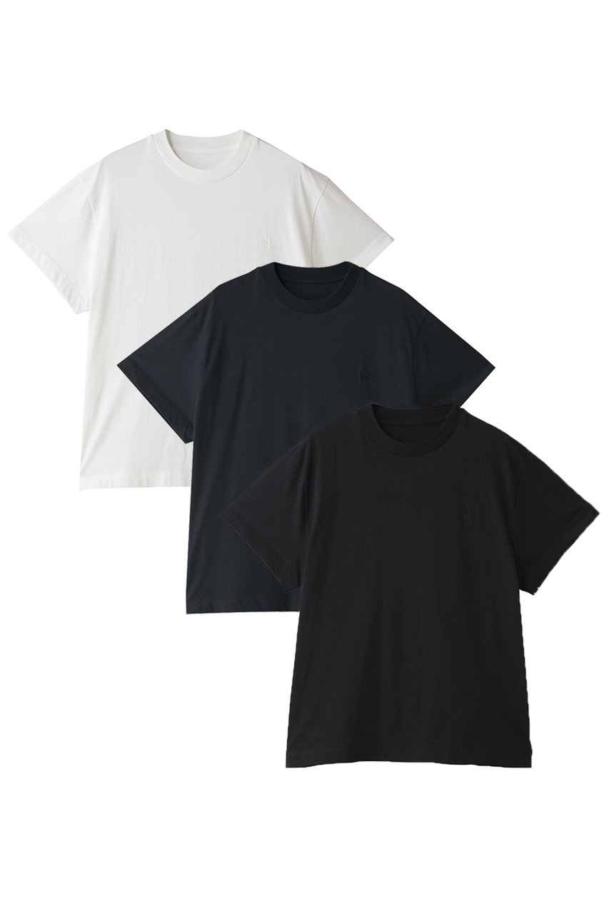 ジル サンダー/JIL SANDERの3パックTシャツ ショートスリーブ(ホワイト/ネイビー/ブラック/J02GC0161-JTN254)