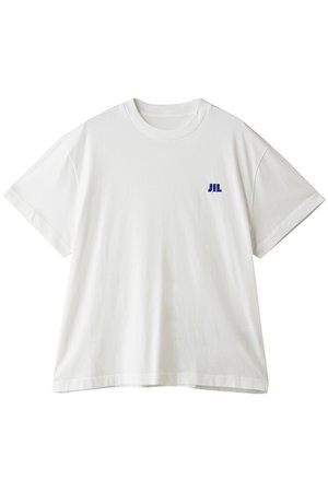 ジル サンダー/JIL SANDERのロゴ刺しゅう コットン クルーネックTシャツ