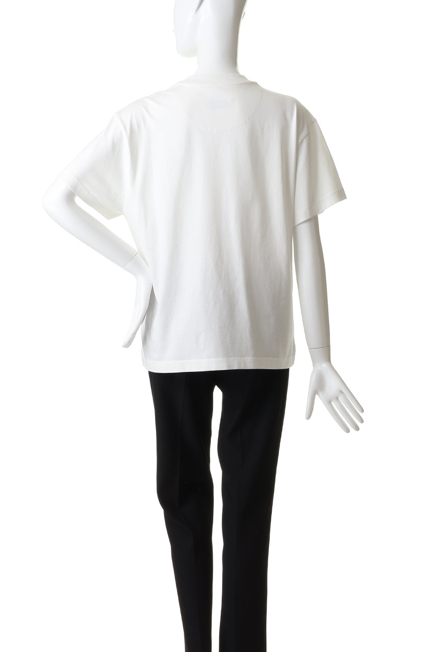 JIL SANDER(ジル サンダー)｜JILロゴ刺しゅう コットン クルーネックT