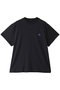 ロゴ刺しゅう コットン クルーネックTシャツ ジル サンダー/JIL SANDER ミッドナイト