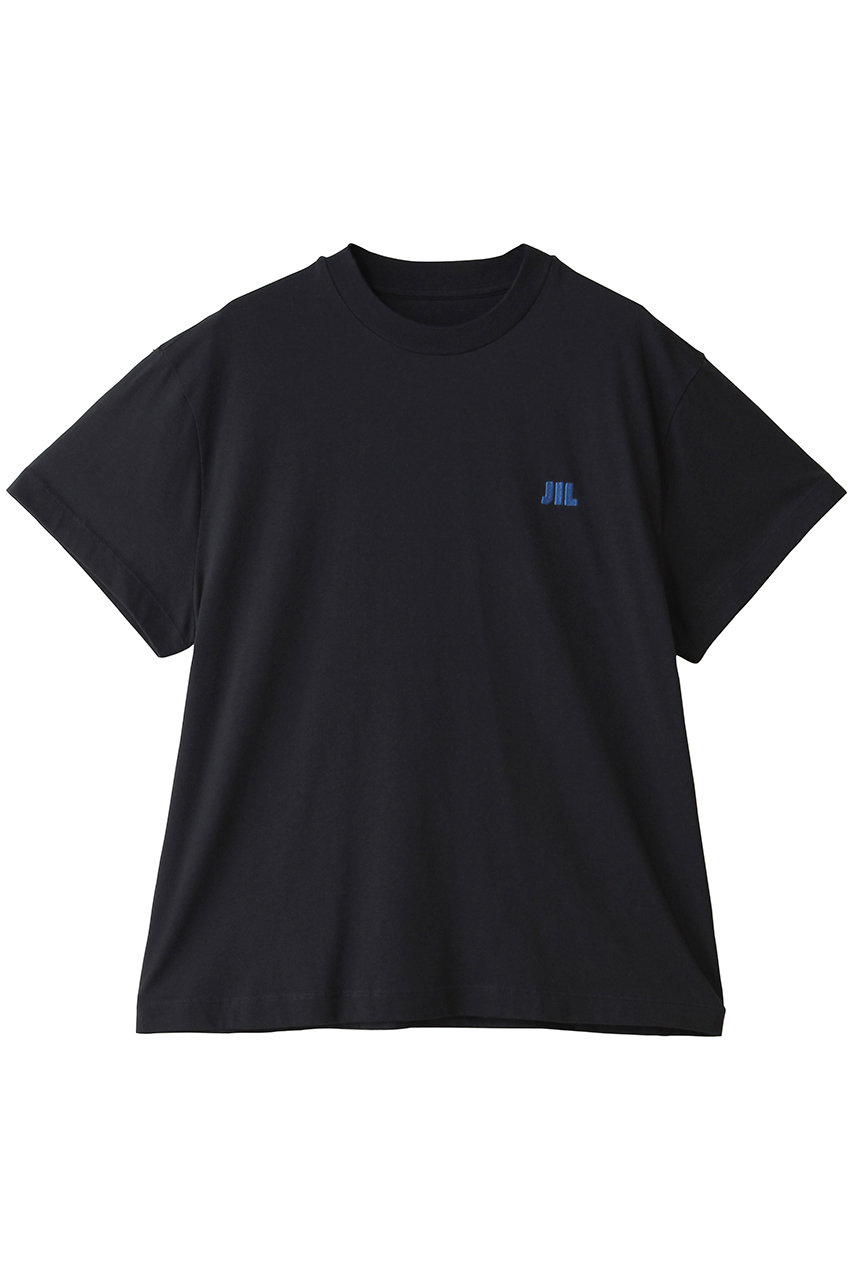 ジル サンダー/JIL SANDERのロゴ刺しゅう コットン クルーネックTシャツ(ミッドナイト/J02GC0163-J45048)