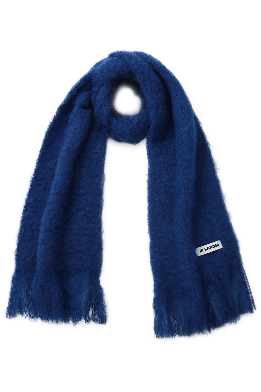 ジル サンダー/JIL SANDERのモヘアミックス ナローマフラー(インクブルー/J02TE0113-J40041)