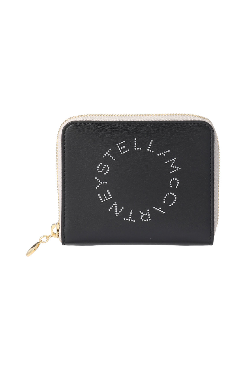 ステラ マッカートニー/STELLA McCARTNEYのStella Logo バイカラー2つ折りジップウォレット(ブラック/7P0009W8856)