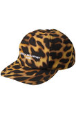レオパード柄コットンキャンバスキャップ