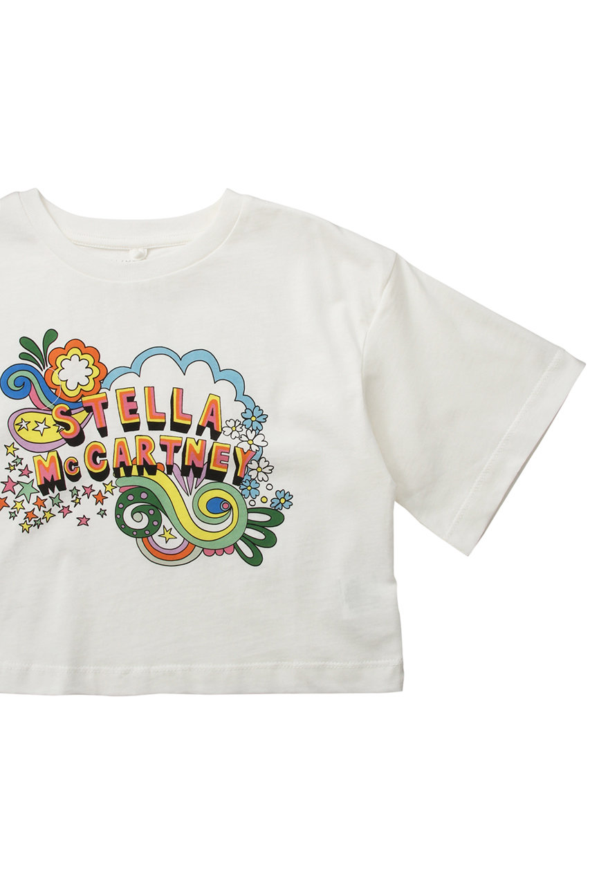 【KIDS】ロゴプリントコットンTシャツ