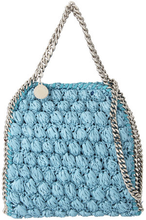 ステラ マッカートニー/STELLA McCARTNEYのFalabella Tiny ポップコーンラフィアクロシェ2wayミニトートバッグ