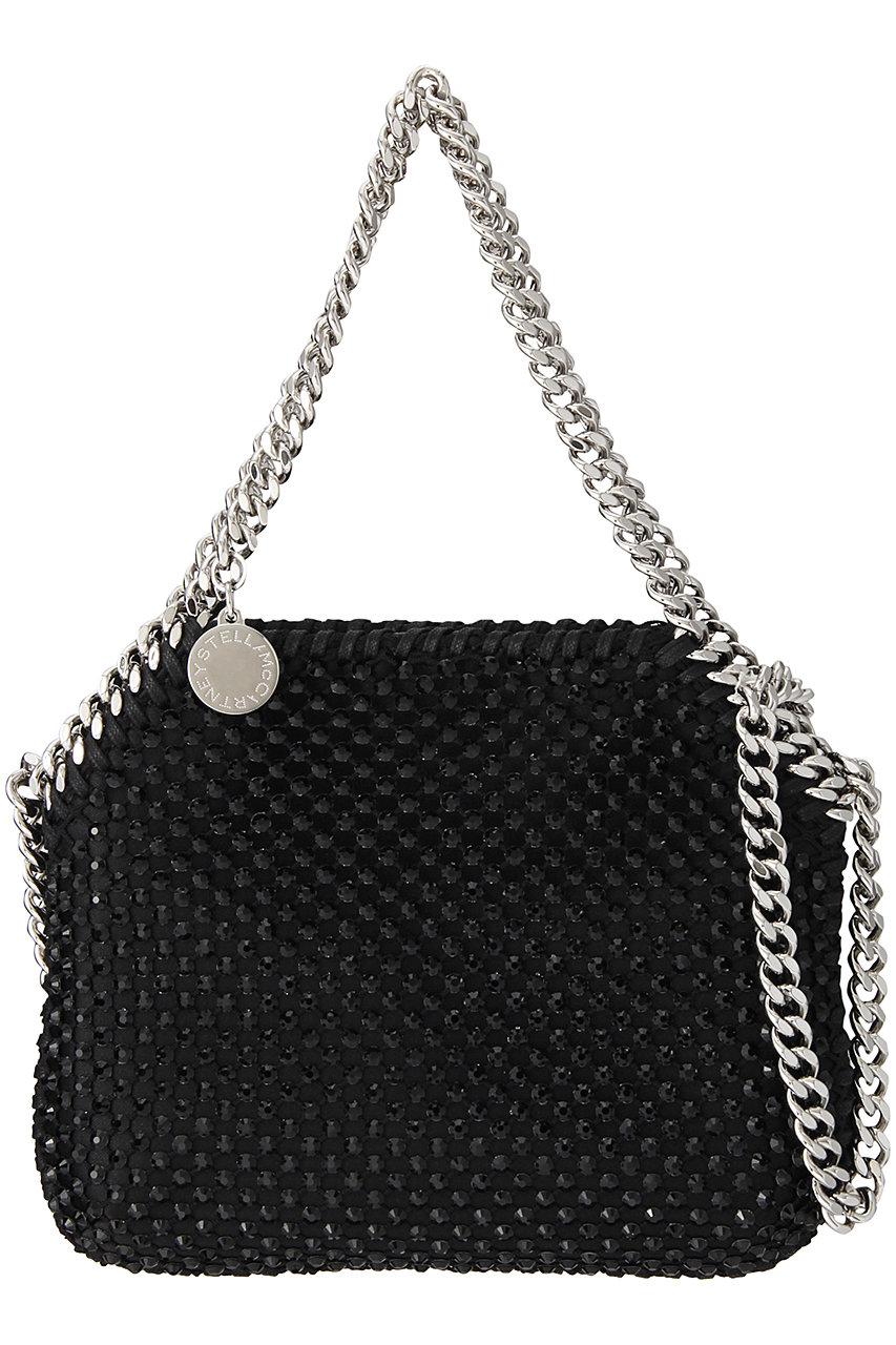  STELLA McCARTNEY Falabella クリスタル＆メッシュミニショルダーバッグ (ブラック F) ステラ マッカートニー ELLE SHOP