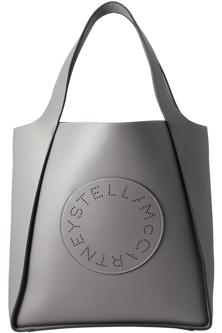 STELLA McCARTNEY Stella Logo 型押しトートバッグ (スモーク, F) ステラ マッカートニー ELLE SHOP