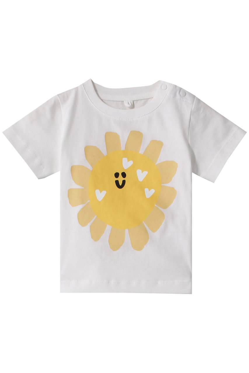 STELLA McCARTNEY 【BABY】SMILE FLOWER プリント Tシャツ (アイボリー, 6) ステラ マッカートニー ELLE SHOP