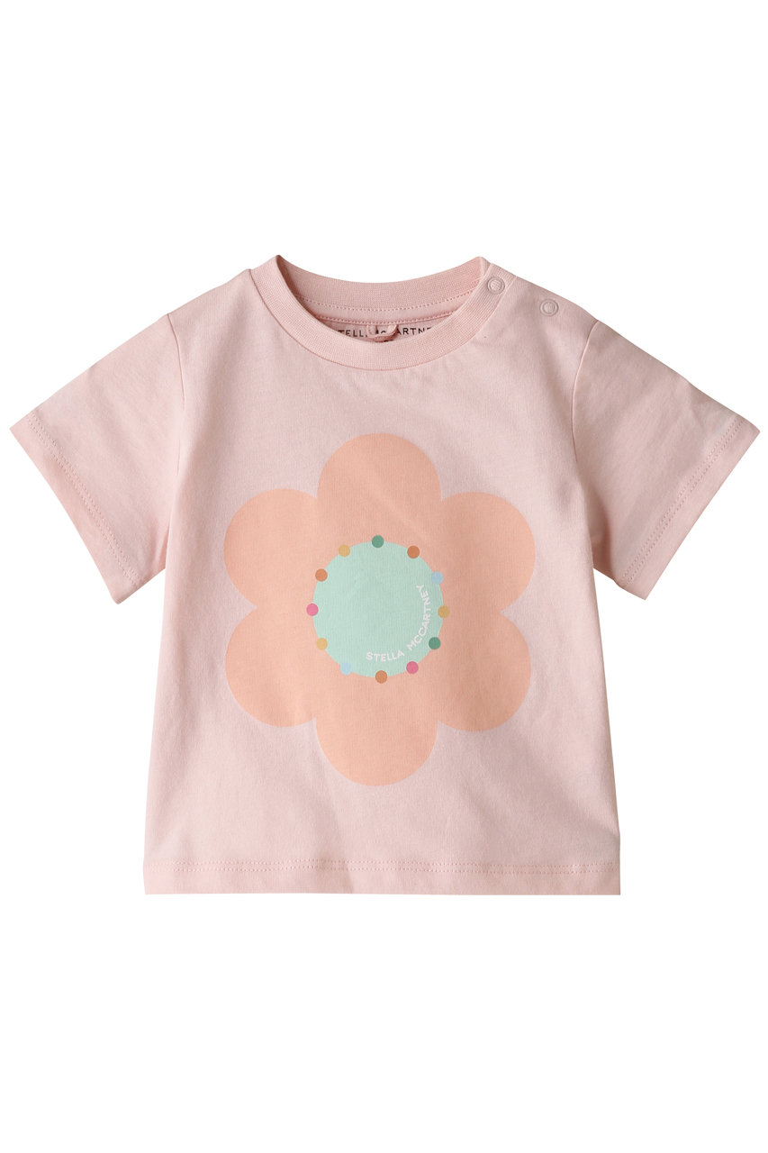 【BABY】PINK FLOWER プリントTシャツ
