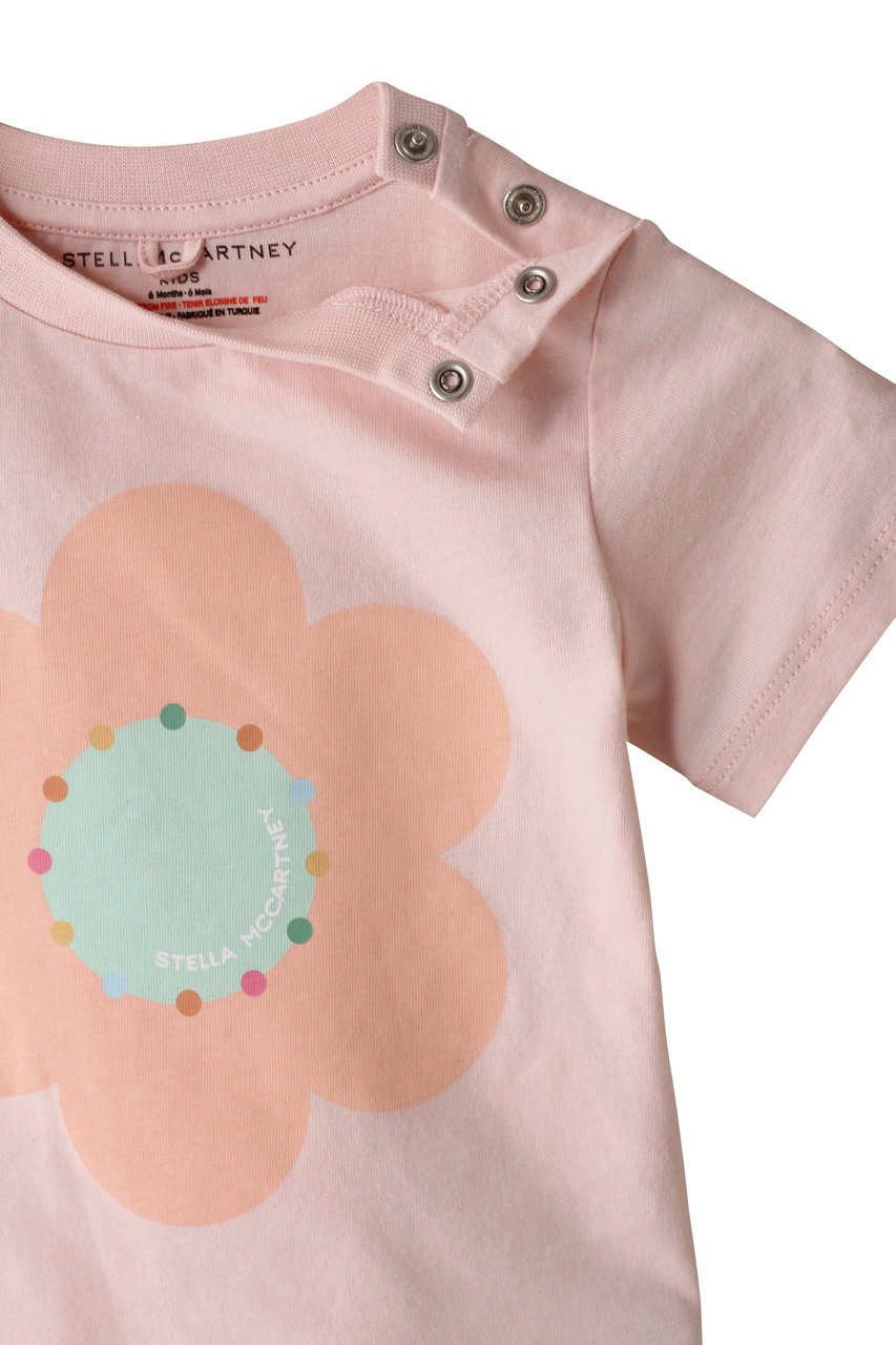 【BABY】PINK FLOWER プリントTシャツ