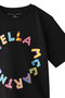 【KIDS】カラフルロゴプリントブラック Tシャツ ステラ マッカートニー/STELLA McCARTNEY