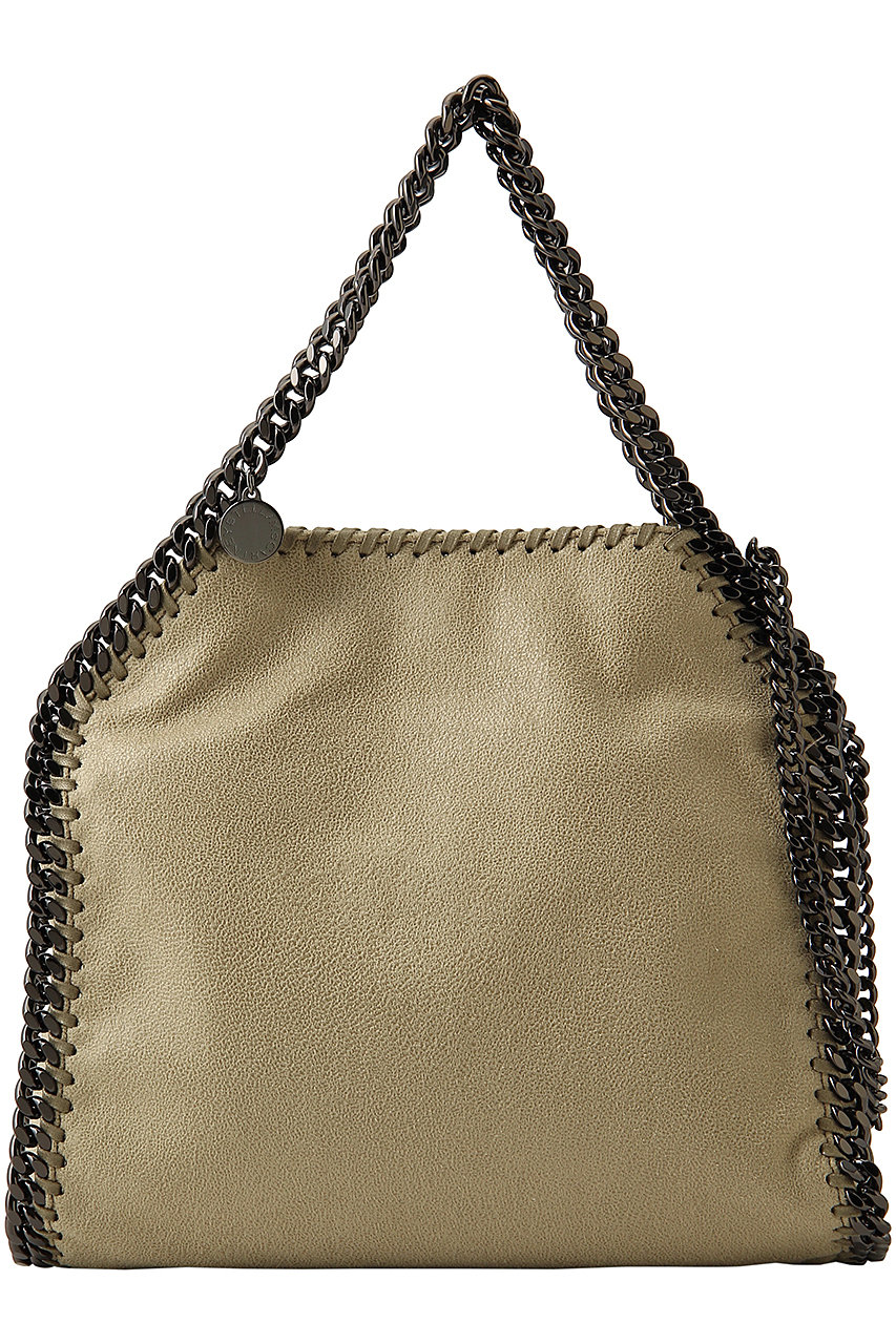 ステラ マッカートニー/STELLA McCARTNEYのFalabella Mini ダークルテニウムチェーン2wayトートバッグ(ライトカーキ/371223WP0445)