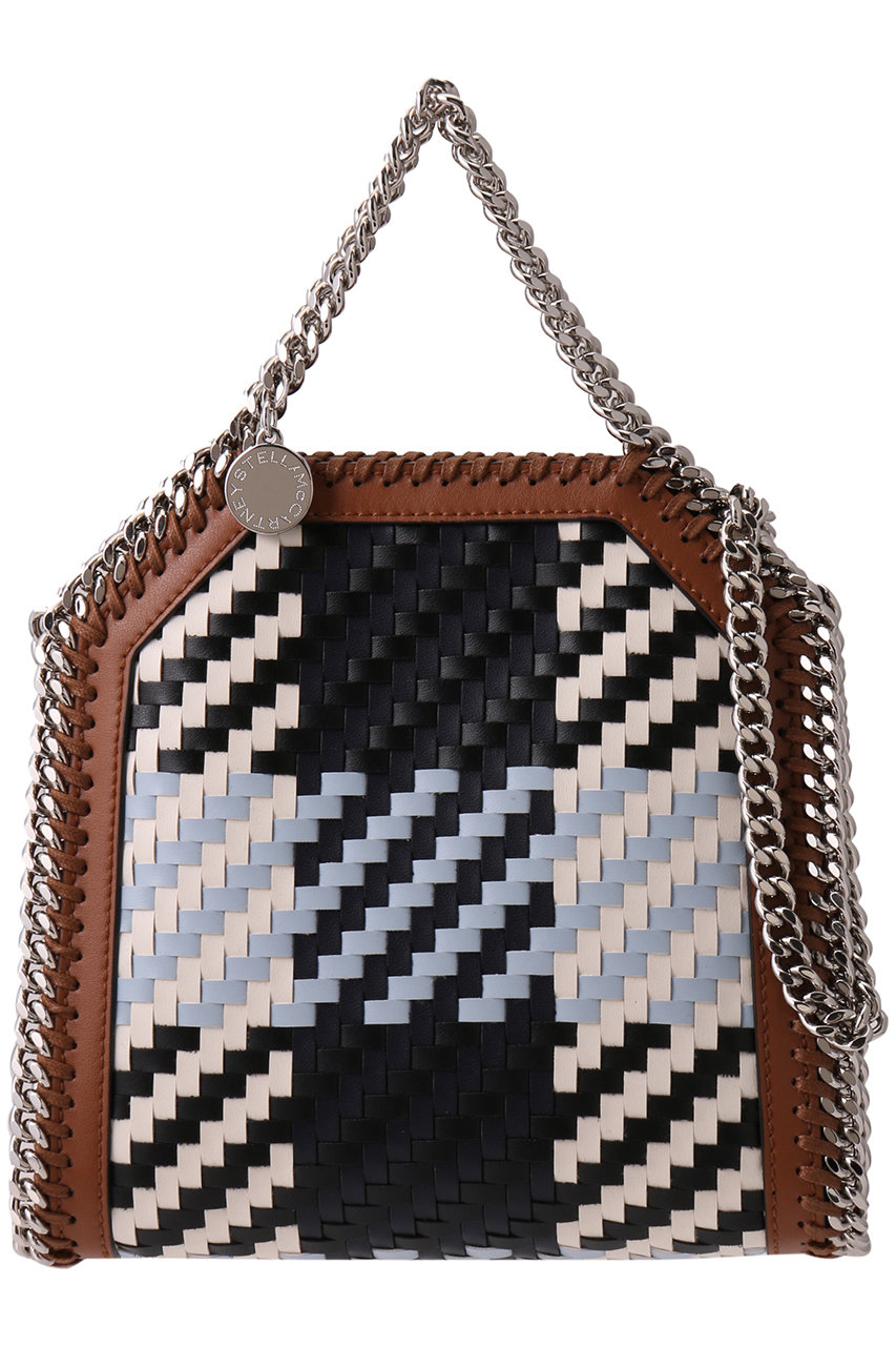 STELLA McCARTNEY Falabella Tiny ウーブンチェック2wayミニトートバッグ (ブルーチェック, F) ステラ マッカートニー ELLE SHOP STELLA McCARTNEY Falabella Tiny ウーブンチェック2wayミニトートバッグ (ブルーチェック, F) ステラ マッカートニー ELLE SHOP