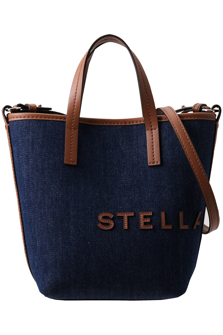 STELLA McCARTNEY Stella Logo デニム2wayバケツトートバッグ (インディゴ, F) ステラ マッカートニー ELLE SHOP STELLA McCARTNEY Stella Logo デニム2wayバケツトートバッグ (インディゴ, F) ステラ マッカートニー ELLE SHOP
