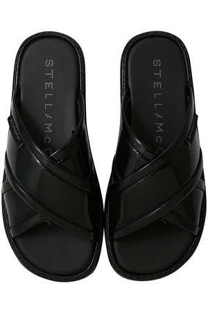 ステラ マッカートニー/STELLA McCARTNEYのSneakelyse パテントクロスストラップサンダル(130200/130204)