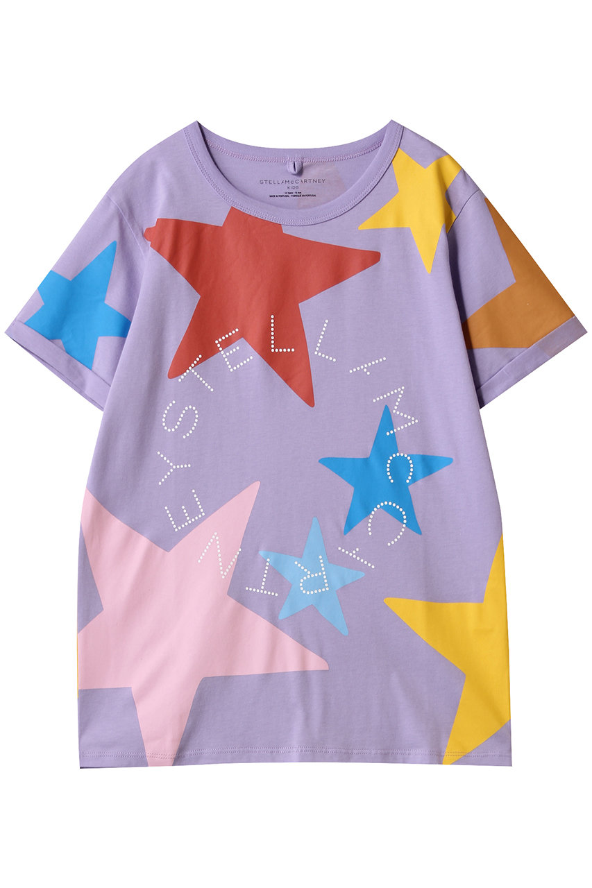 ステラ マッカートニー/STELLA McCARTNEYの【KIDS】ロゴ スターTシャツ(ビオラ/マルチカラー/K04670PK0508)