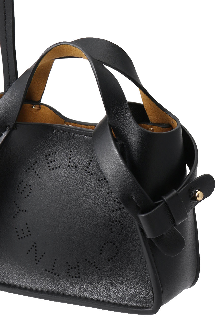 【STELLA MCCARTNEY】ロゴ トート エアポッド ケース キーリング Women ブラック ロゴトート エアポッド ケース キーリング