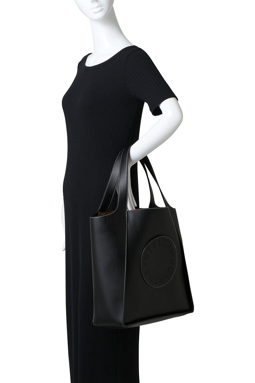 Stella McCartney ブラックトートバッグ Stella Logo Tote Bag / ステラ ロゴ トートバッグ（トート
