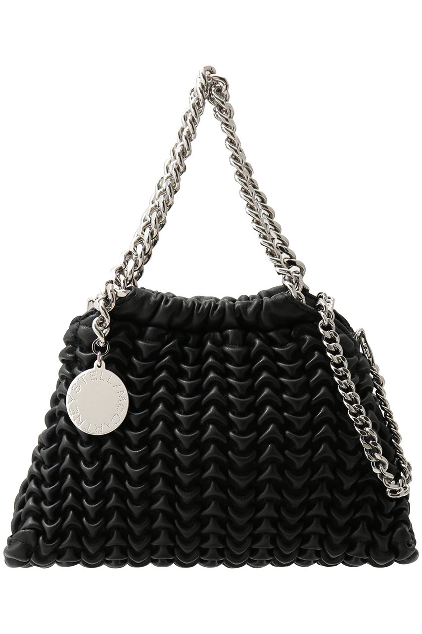 STELLA McCARTNEY Falabella ポップコーン2way巾着ミニトートバッグ (ブラック, F) ステラ マッカートニー ELLE SHOP STELLA McCARTNEY Falabella ポップコーン2way巾着ミニトートバッグ (ブラック, F) ステラ マッカートニー ELLE SHOP