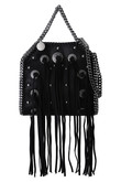 Tiny Bella 2Wayコンチョ&フリンジ付きチェーントリミングショルダーバッグ