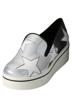 ステラ マッカートニー/STELLA McCARTNEYのメタリックスター厚底スリッポン