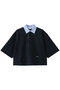 クロップドポロTシャツ ステラ マッカートニー/STELLA McCARTNEY ネイビー