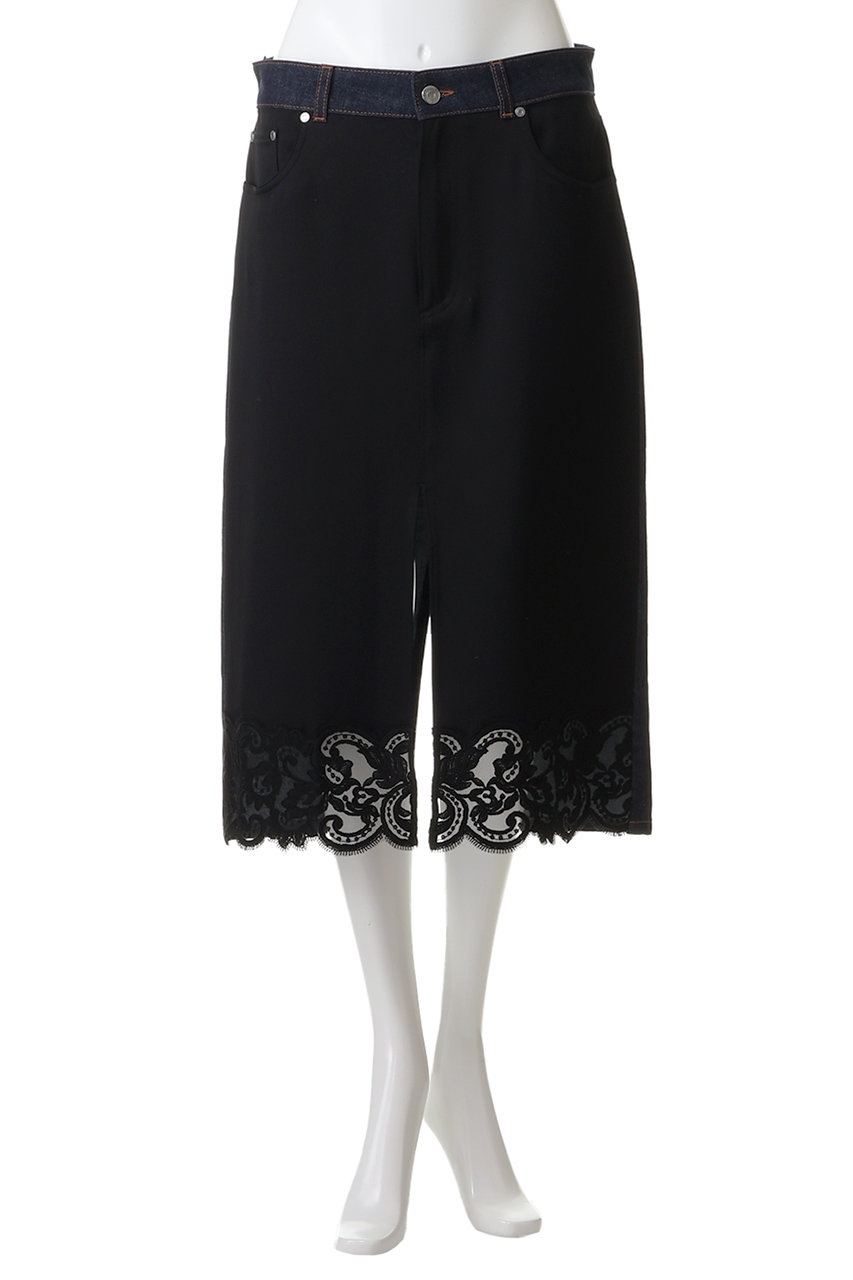 美品 ステラマッカートニー ジャガード織スカート STELLA McCARTNEY(ステラ マッカートニー)｜スリップデニムスカート