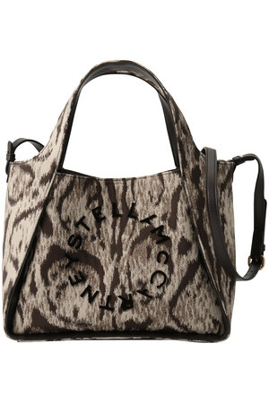 ステラ マッカートニー/STELLA McCARTNEYのSTELLA Logo クラウドレオパードジャカード2wayトートバッグ(120200/120201)